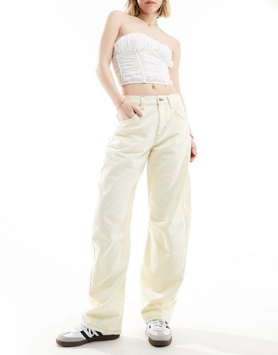 Jeans a palloncino color latticello - ASOS DESIGN - Modalova