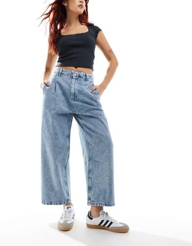 Jeans medio bombati con pieghe - ASOS DESIGN - Modalova