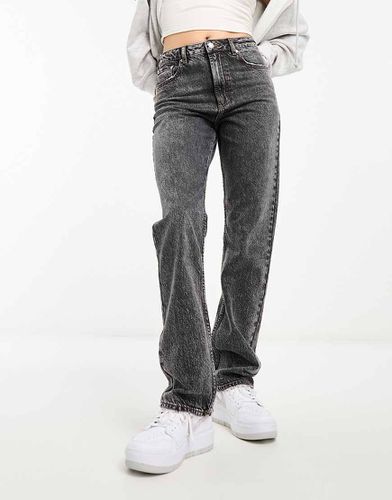 Jeans dritti scuro a vita medio alta - ASOS DESIGN - Modalova