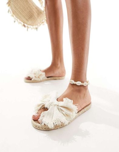 Jem - Sandali stile espadrilles con fiocco colore - ASOS DESIGN - Modalova