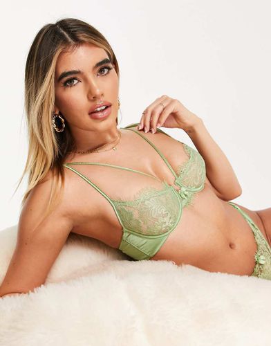 Juno - Reggiseno menta in pizzo cigliato con ferretto - ASOS DESIGN - Modalova