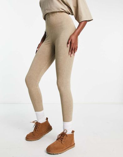 Leggings color pietra slavato - ASOS DESIGN - Modalova