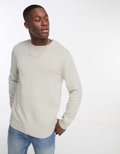 Maglione in cotone di media pesantezza chiaro - ASOS DESIGN - Modalova