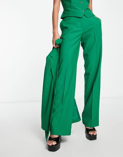 Mix & Match - Pantaloni da abito dritti slim verdi - ASOS DESIGN - Modalova