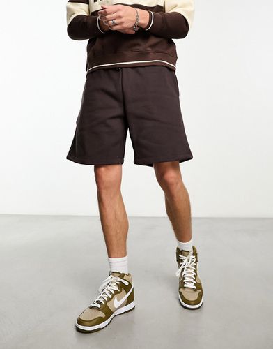 Pantaloncini oversize in jersey pesante marroni - ASOS DESIGN - Modalova