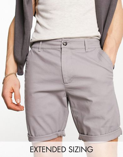 Pantaloncini chino skinny taglio medio chiaro - ASOS DESIGN - Modalova