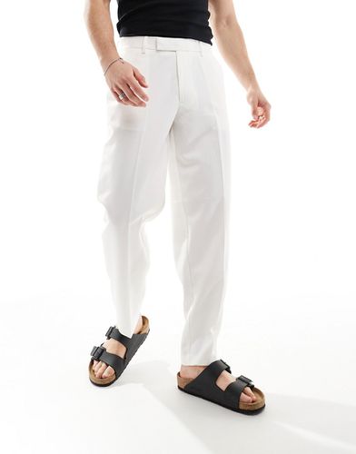 Pantaloni oversize affusolati eleganti bianchi - ASOS DESIGN - Modalova