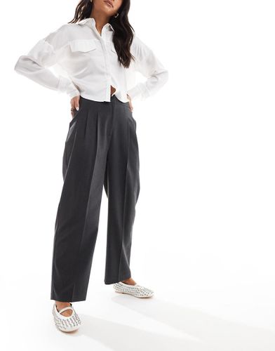 Pantaloni affusolati sartoriali antracite - ASOS DESIGN - Modalova