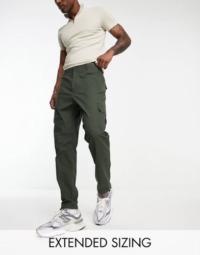 Pantaloni cargo affusolati kaki - ASOS DESIGN - Modalova