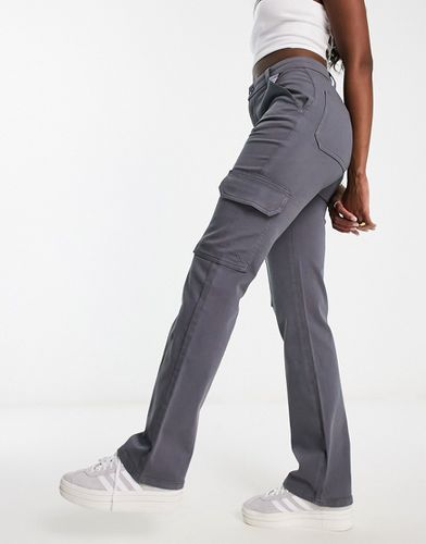 Pantaloni cargo slim grigi con tasche - ASOS DESIGN - Modalova