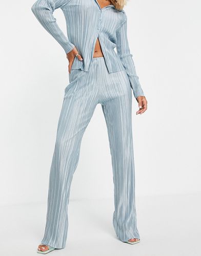 Pantaloni da abito in jersey plissé in stile anni '90 in coordinato - ASOS DESIGN - Modalova