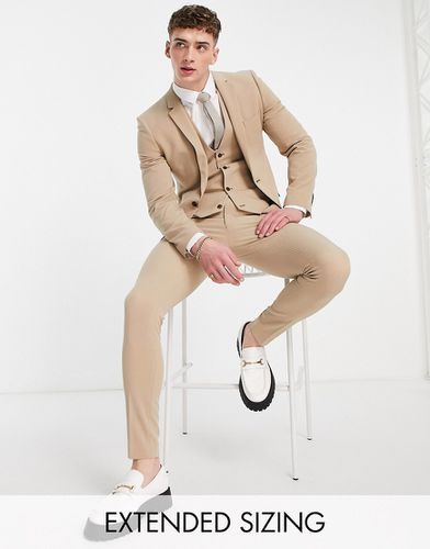 Pantaloni da abito super skinny color cammello - ASOS DESIGN - Modalova
