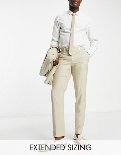 Pantaloni da abito slim color pietra - ASOS DESIGN - Modalova