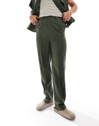 Pantaloni dritti a vita alta eleganti in coordinato - ASOS DESIGN - Modalova