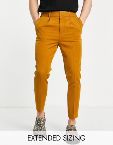 Pantaloni eleganti affusolati color cammello - ASOS DESIGN - Modalova
