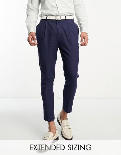 Pantaloni eleganti affusolati in misto lino - ASOS DESIGN - Modalova