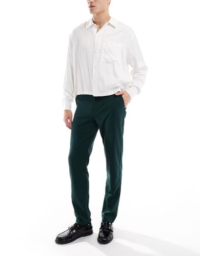 Pantaloni slim eleganti bosco - ASOS DESIGN - Modalova