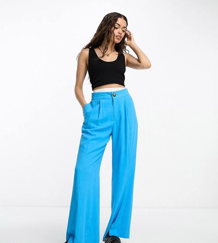 ASOS DESIGN Petite - Pantaloni comodi turchesi in misto lino - ASOS Petite - Modalova