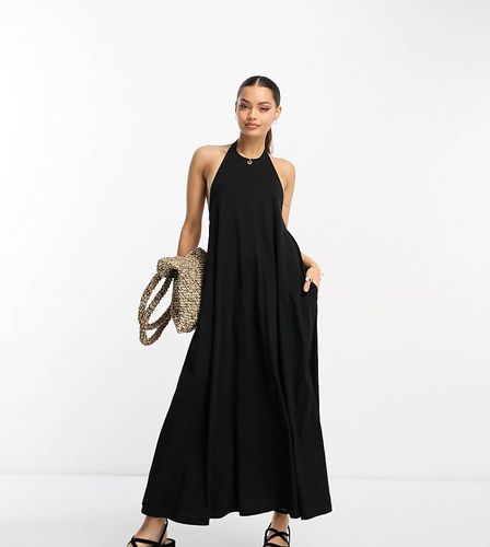 ASOS DESIGN Petite - Vestito lungo allacciato al collo - ASOS Petite - Modalova