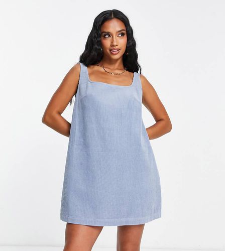 ASOS DESIGN Petite - Vestito scamiciato svasato in velluto a coste - ASOS Petite - Modalova