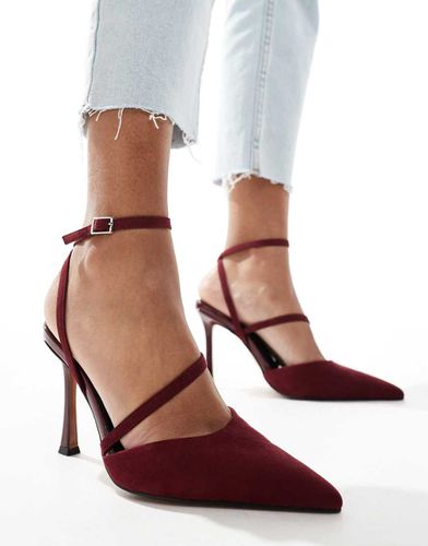 Present - Scarpe bordeaux con tacco alto - ASOS DESIGN - Modalova