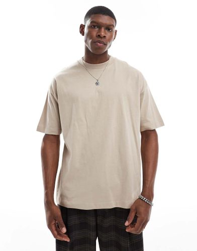 T-shirt basique oversize - Taupe - Asos Design - Modalova