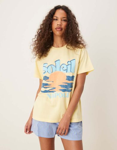 T-shirt classique à imprimé Soleil - Asos Design - Modalova
