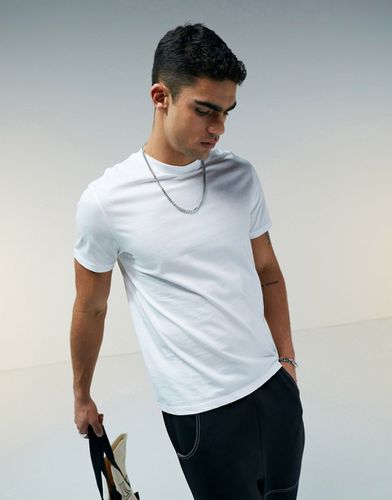 T-shirt girocollo comoda bianca - ASOS DESIGN - Modalova