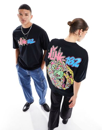 T-shirt oversize unisex nera con grafiche "blink-182" - ASOS DESIGN - Modalova