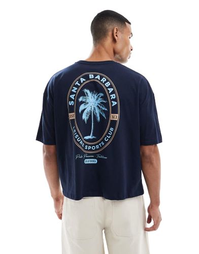 T-shirt oversize avec motif sportif sur le devant - clair - Asos Design - Modalova