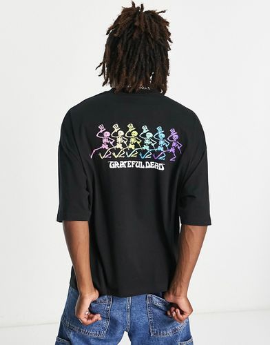 T-shirt oversize nera con stampa Grateful Dead - ASOS DESIGN - Modalova
