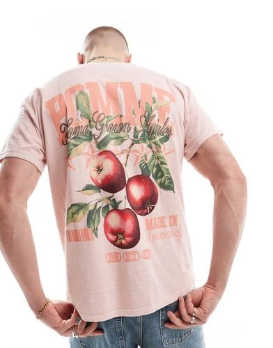 T-shirt oversize con stampa di frutta sul retro - ASOS DESIGN - Modalova