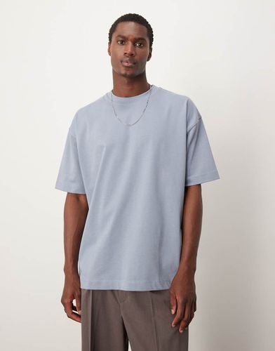 T-shirt premium oversize pesante da 300gsm blu - ASOS DESIGN - Modalova