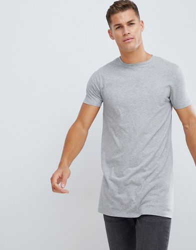 T-shirt super lunga girocollo mélange - ASOS DESIGN - Modalova