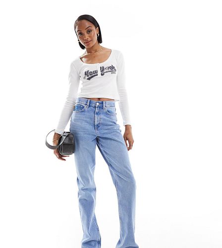 ASOS DESIGN Tall - Jeans dritti anni '90 color bromo - ASOS Tall - Modalova