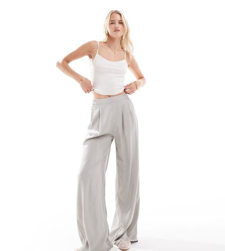 ASOS DESIGN Tall - Pantaloni casual a fondo ampio grigi - ASOS Tall - Modalova