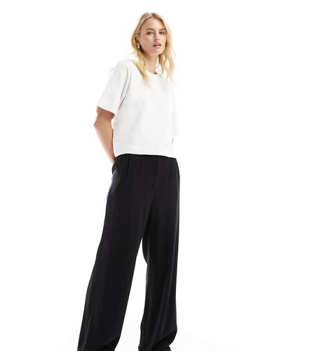 ASOS DESIGN Tall - Pantaloni sartoriali ampi a vita alta kaki in lino - ASOS Tall - Modalova