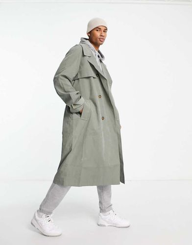 Trench oversize color kaki - ASOS DESIGN - Modalova