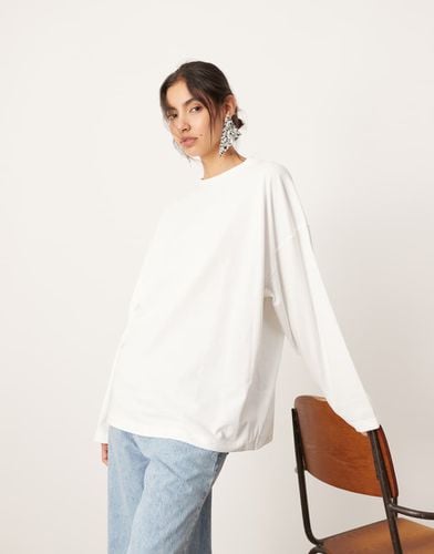 Maglietta oversize premium in cotone a maniche lunghe - ASOS EDITION - Modalova