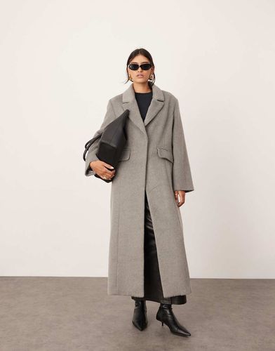 Cappotto lungo semplice sartoriale in misto lana chiaro - ASOS EDITION - Modalova