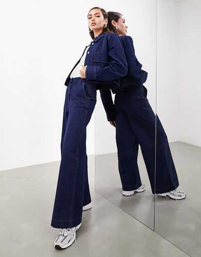 Jeans a fondo ampio indaco - ASOS EDITION - Modalova
