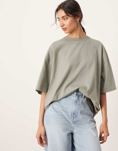 T-shirt premium oversize oliva - ASOS EDITION - Modalova