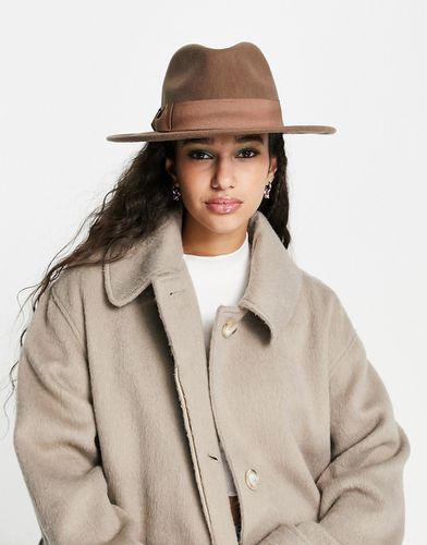 Cappello fedora in lana color cammello - Boardmans - Modalova