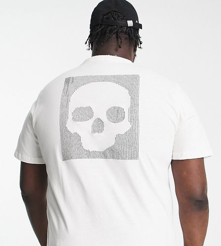 Plus - T-shirt bianca con stampa di teschio stile cut-out - Bolongaro Trevor - Modalova