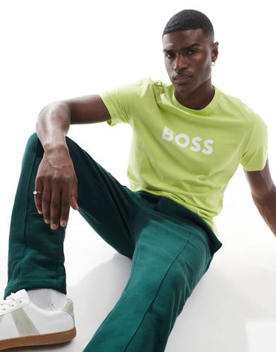 BOSS - T-shirt avec logo sur la poitrine - vif - Boss Orange - Modalova