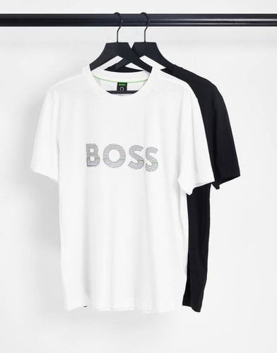 Confezione da 2 T-shirt bianca e nera - BOSS Green - Modalova