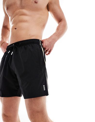 BOSS - Iconic - Pantaloncini da bagno neri - BOSS Bodywear - Modalova