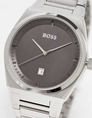 Orologio con bracciale da uomo con quadrante grigio 1513992 - BOSS - Modalova