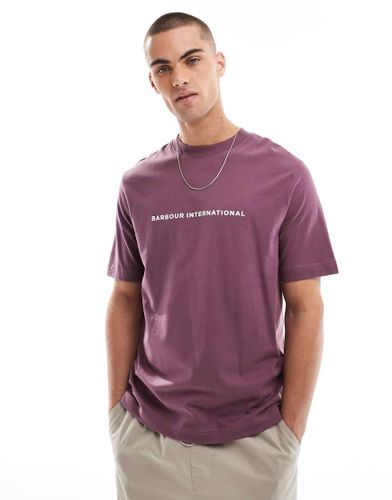 Motored - T-shirt color mirtillo - Barbour International - Modalova