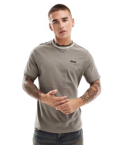 Buxton - T-shirt striata con righe a contrasto sui bordi - Barbour International - Modalova